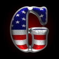 Vector American metal figure g N2