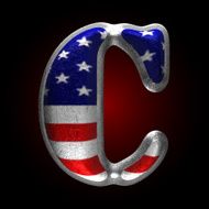 Vector American metal figure c N2
