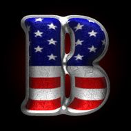 Vector American metal figure b N2