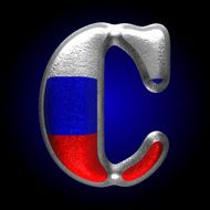 Vector Russian metal figure c