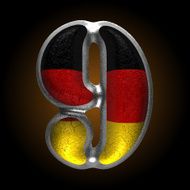 Vector Germany metal figure 9
