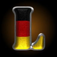 Vector Germany metal figure l