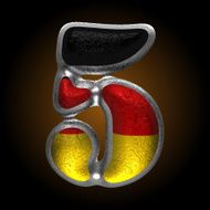 Vector Germany metal figure 5