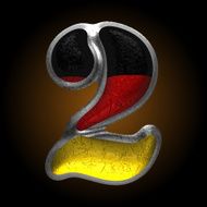 Vector Germany metal figure 2