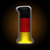 Vector Germany metal figure 1