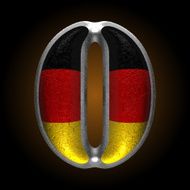 Vector Germany metal figure 0