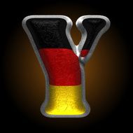 Vector Germany metal figure y