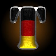Vector Germany metal figure t