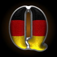 Vector Germany metal figure q