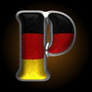 Vector Germany metal figure p