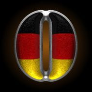 Vector Germany metal figure o