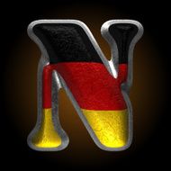 Vector Germany metal figure n