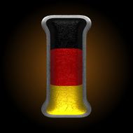 Vector Germany metal figure i