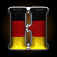 Vector Germany metal figure h