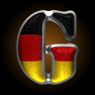 Vector Germany metal figure g