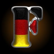 Vector Germany metal figure f