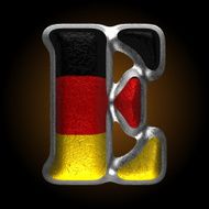 Vector Germany metal figure e