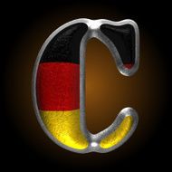 Vector Germany metal figure c