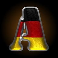 Vector Germany metal figure a