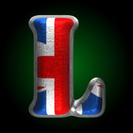 Vector Great Britain metal figure l