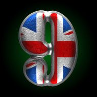 Vector Great Britain metal figure 9