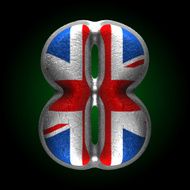 Vector Great Britain metal figure 8