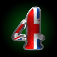 Vector Great Britain metal figure 4
