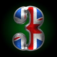 Vector Great Britain metal figure 3