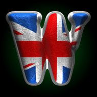 Vector Great Britain metal figure w
