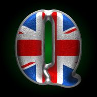 Vector Great Britain metal figure q
