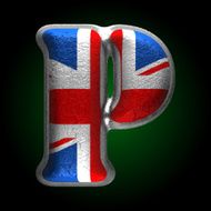 Vector Great Britain metal figure p