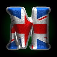 Vector Great Britain metal figure m