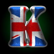 Vector Great Britain metal figure k