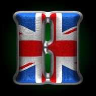 Vector Great Britain metal figure h