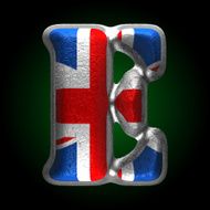 Vector Great Britain metal figure e