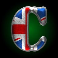 Vector Great Britain metal figure c
