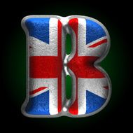Vector Great Britain metal figure b