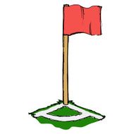 soccer corner flag