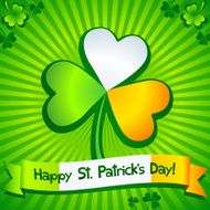 Saint Patrick&#039;s Day clover greeting card