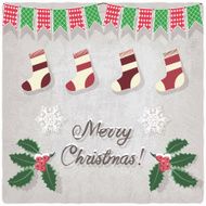 grunge background with Christmas decorative elements