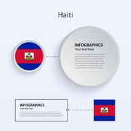 Haiti Country Set of Banners