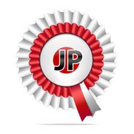 Vector national flag badge JP