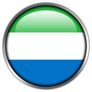 Sierra Leone Flag glossy button
