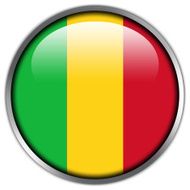 Mali Flag Glossy Button N3