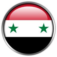 Syria Flag Glossy Button N3