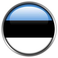 Estonia Flag glossy button