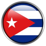 Cuba Flag Glossy Button N2