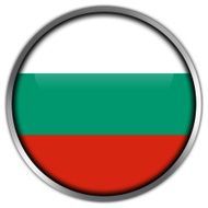 Bulgaria Flag Glossy Button N2