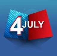 4th july american independence day book vector design