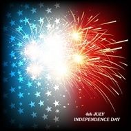 4th july american independence day celebration background illustration vector